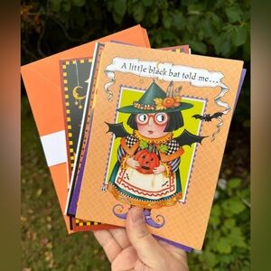 Halloween Mary Engelbreit Art Vintage Greeting Card Lot Of 12 Cards Holiday RARE